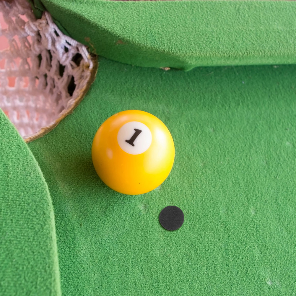3 Sheets of Snooker Marking Stickers Billiard Black Spots Pool Table Marking Supplies