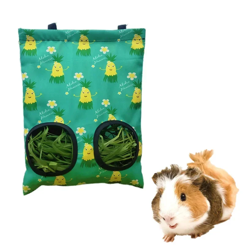 Hooizak Hangende Zakje Feeder Houder Voeding Dispenser Container Voor Konijn Cavia Kleine Dieren Huisdier Konijn Kooi Accessoires