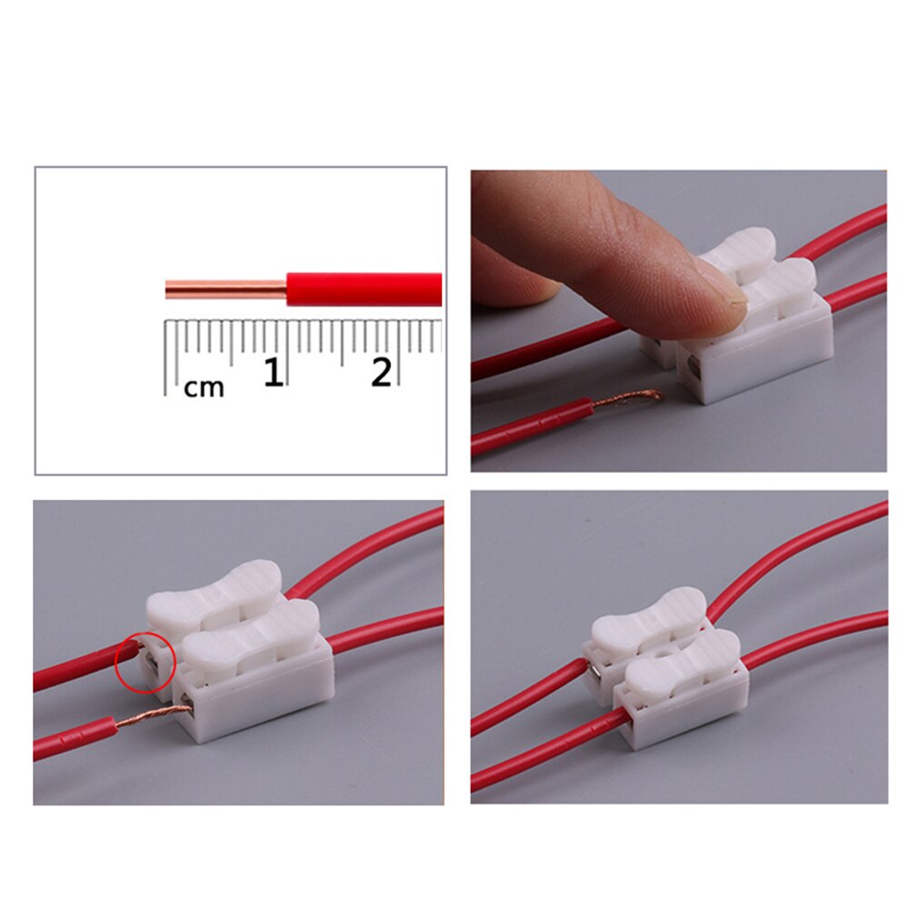 Self Locking Electrical Cable Connectors Quick Splice Lock Wire Terminals Connected To 0.5~1.5mmÂ²