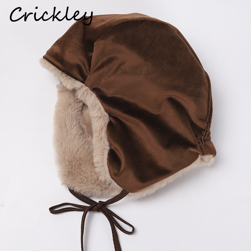 Leuke Kat Kids Hoeden Warme Dikke Bont Pluche Jongens Meisjes Winter Caps Effen Peuter Motorkap Oor Flap Mof Kinderen hoeden 4 Kleuren