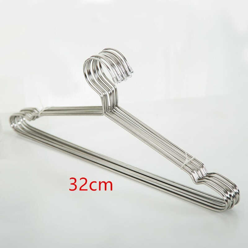 10/20 stücke 42CM Metall KleiderbüGel mit Mutter/Anti-rost Edelstahl KleiderbüGel