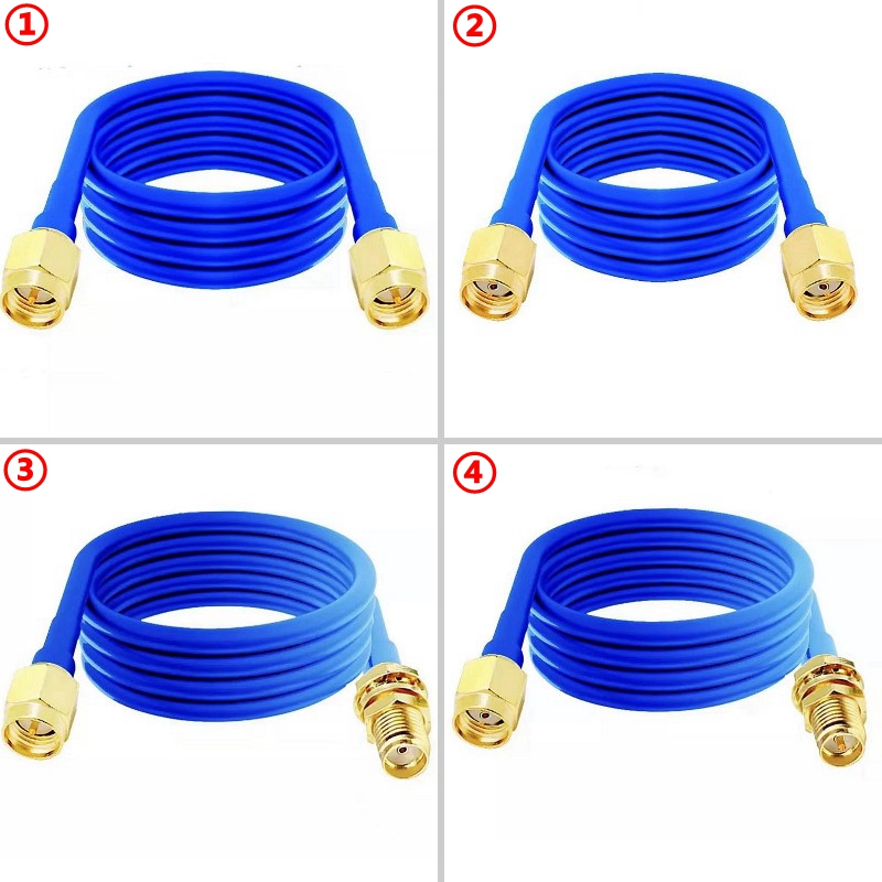 Cable Coaxial RG402 RG-402 SMA a SMA conector macho hembra RPSMA a RPSMA alta frecuencia semiflexible rápida latón RF