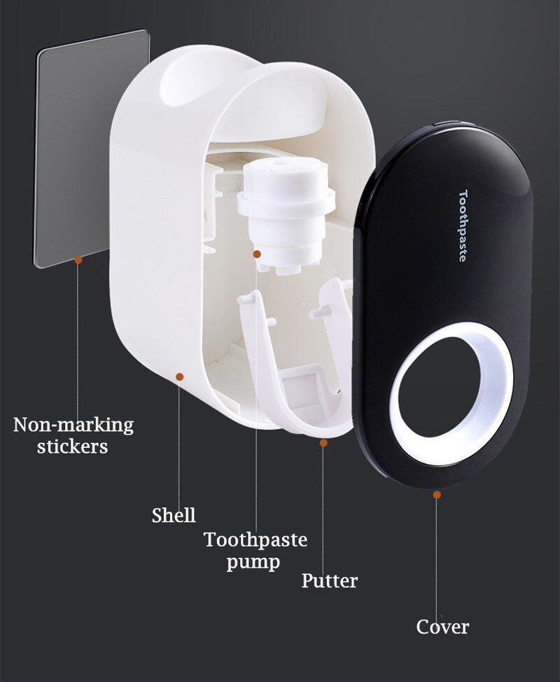 Automatic Toothpaste Squeezer Home Toothpaste Holder Easy Dispenser Rolling Holder Bathroom Supply Tooth Cleaning Accessories