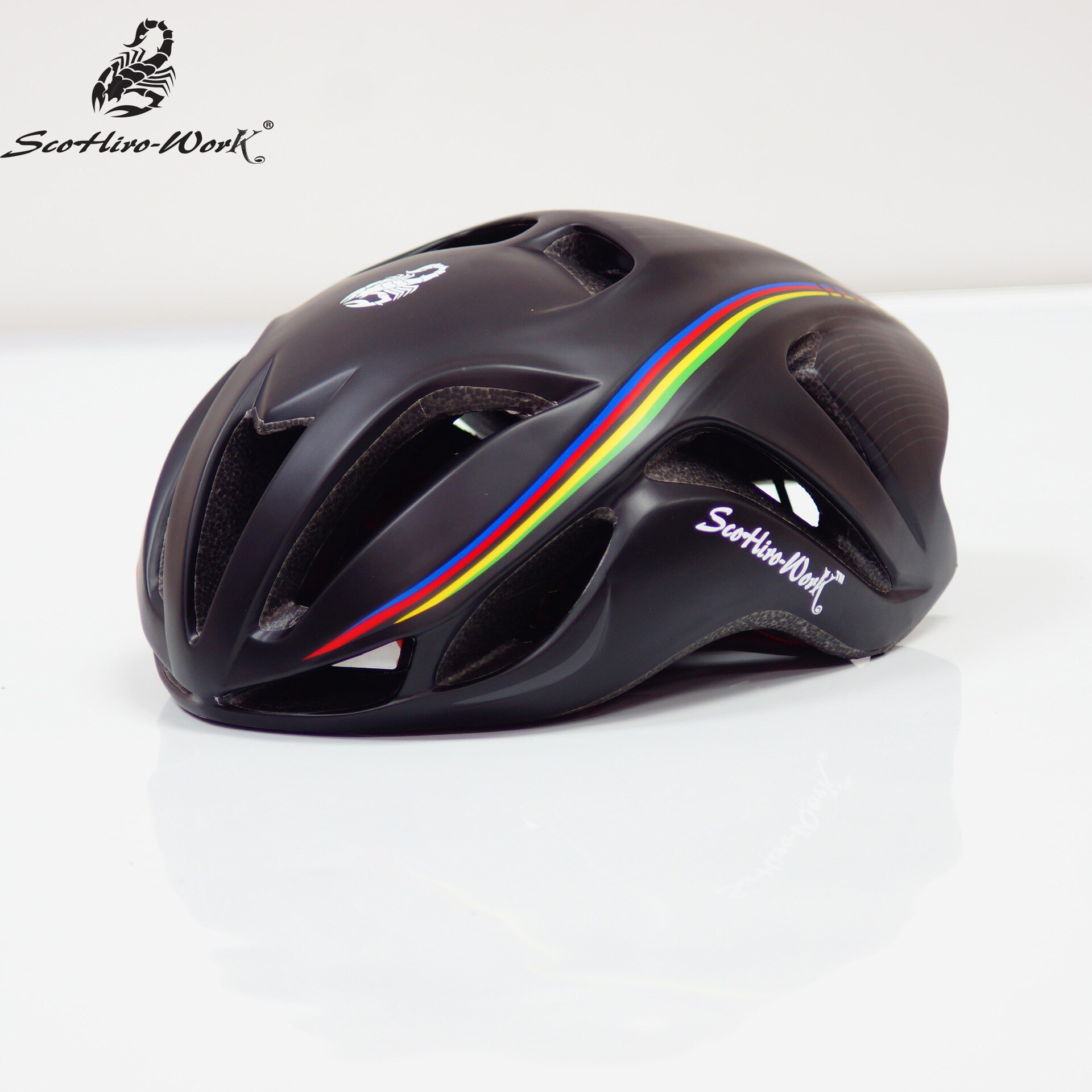 SCOHIRO WORK tt Triathlon caschi da ciclismo ultraleggero road racing bike protezione per adulti aero casco da bicicletta attrezzature donna uomo