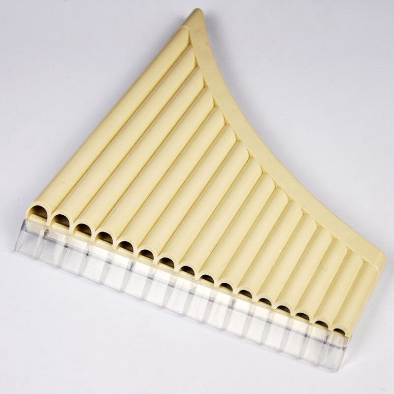 16 Tube Eco-Friendly Resin Flute for Woodwind Musical Instruments Lovers Beginner Ivory Yellow