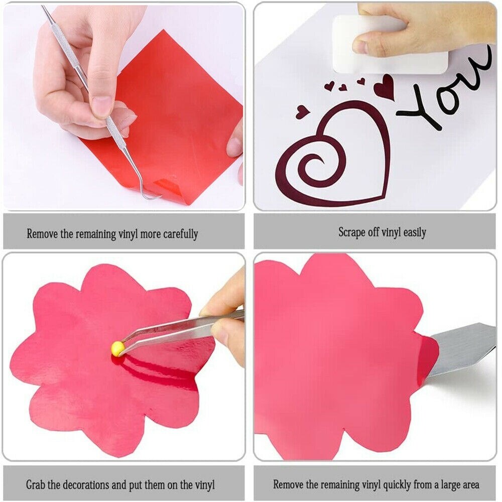 10 Pieces Craft Weeding Tools Set Craft Vinyl Tools for Weeding Vinyl Handcraft Tool