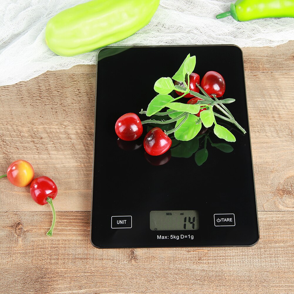 Kitchen Food Scale Electronic 5kg Jewelry Weight Scales Household Measuring Tool Enduring Food Scale Timer LCD