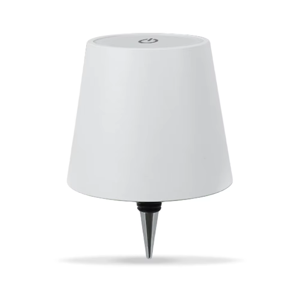 Draadloze wijnflessenlamp Type-C Opladen Aanraakbediening Wijnfleslicht Dimmen LED-tafellamp Bar Cafe Sfeer Nachtlampje: WHITE