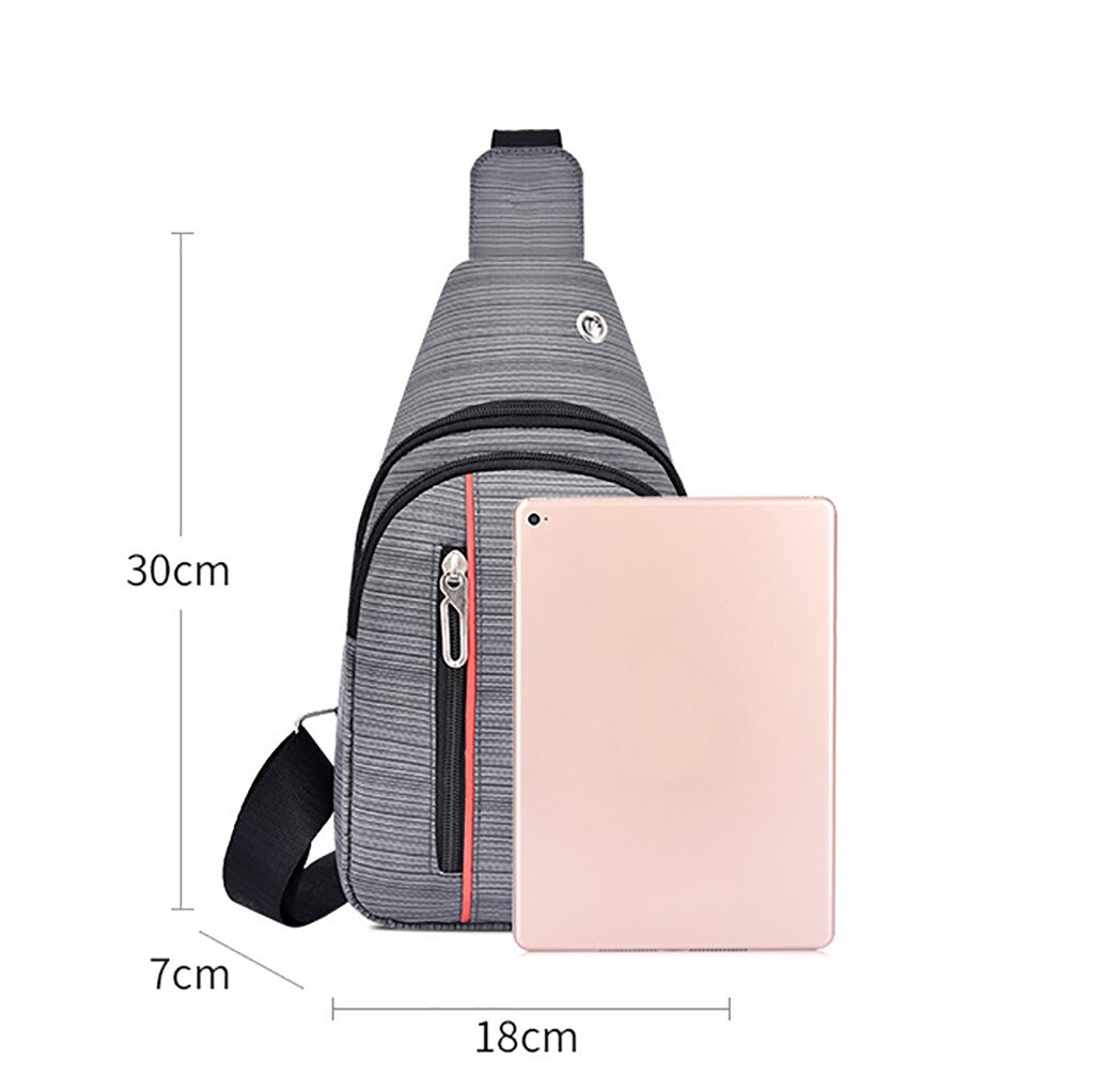 Mannen Schouder Taille Zakken Reizen Borst Riem Packs Mode Leisure Waterdichte Man Oxford Doek Korea Stijl Messenger Bag