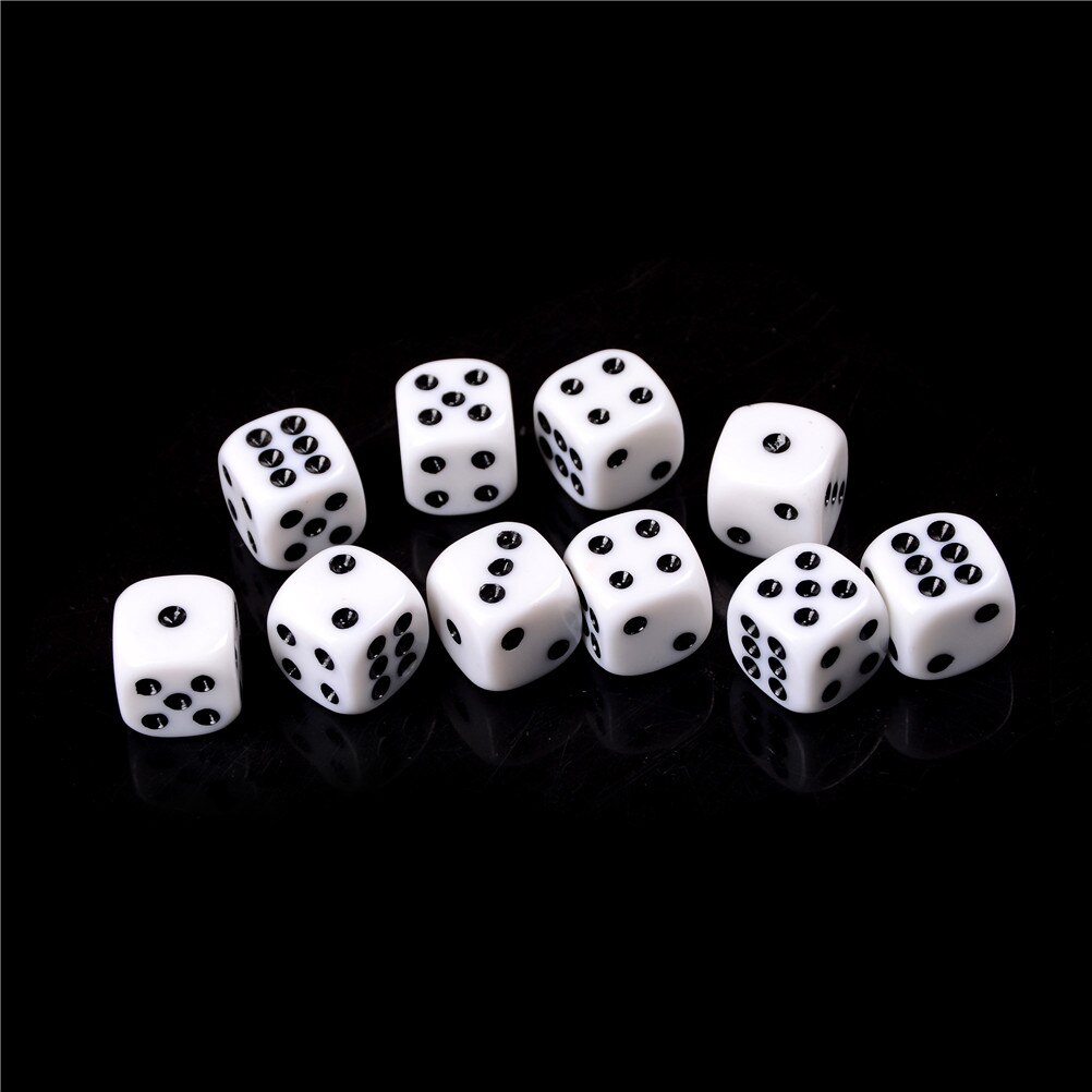 KOP12352 Assorted Olympic Dice With Black Pips D6 16mm (5/8in) Set Of...