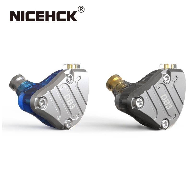 NICEHCK DB3 1BA + 2DD hybride 3 unités de pilote dans l'oreille écouteur moniteur en cours d'exécution Sport écouteur HIFI casque écouteurs IEM DJ Stage 2Pin