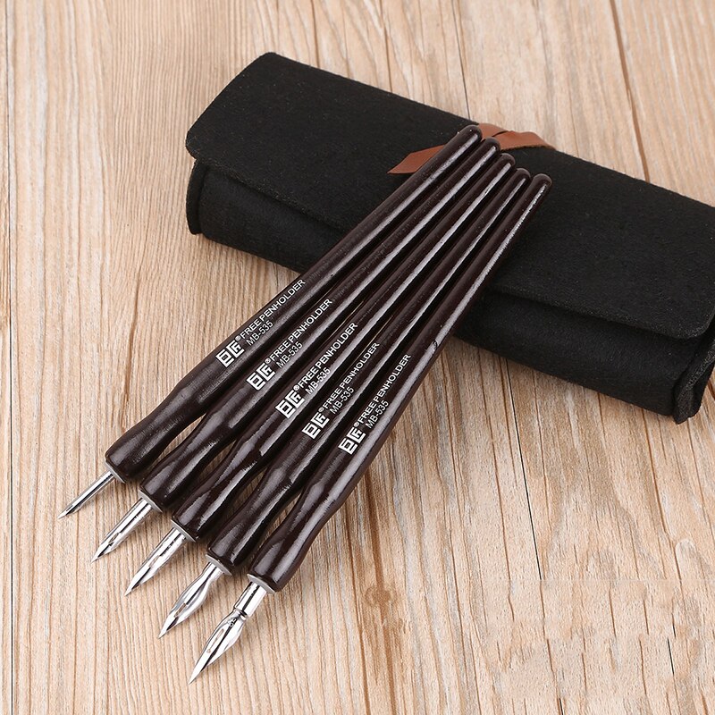LifeMaster Japan TACHIKAWA Dip Pens Set (5 Nibs+ 1 Bag) Saji/school G/D/Maru Fountain Pen Manga Art Set For Comic Sketch