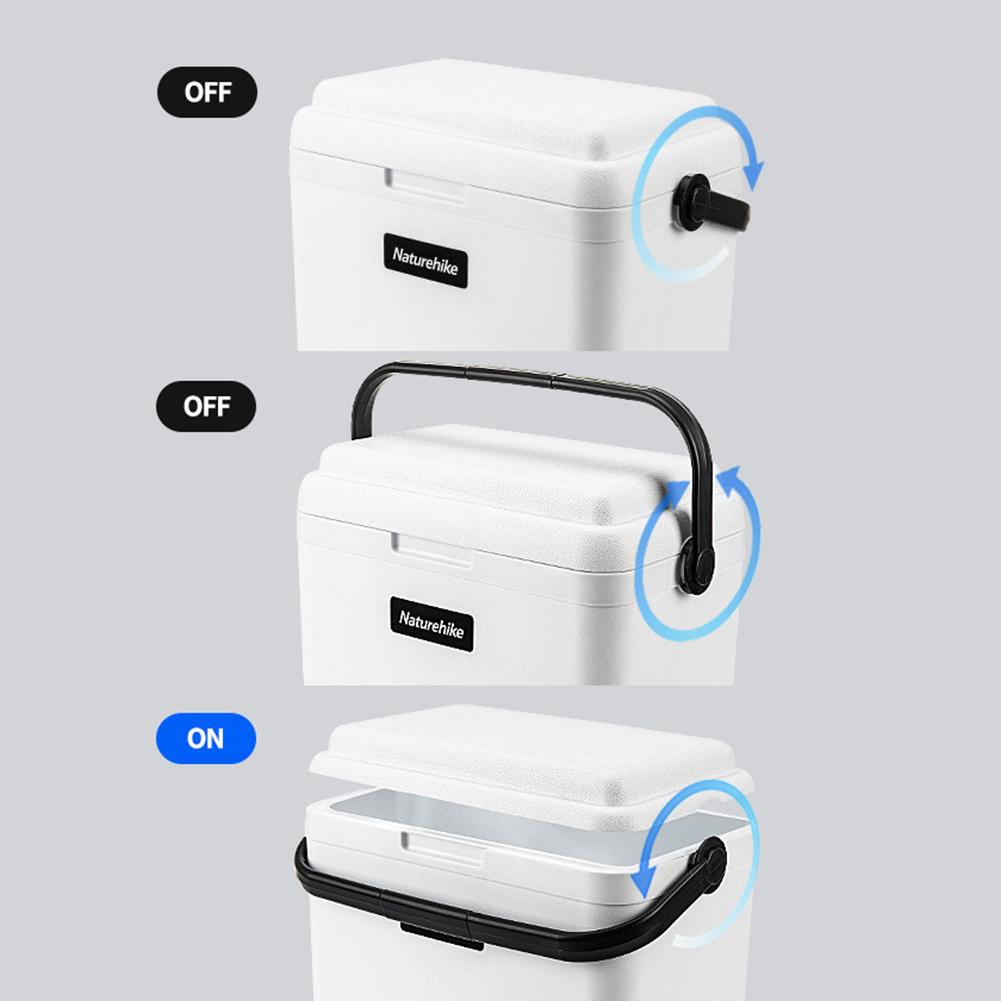 13L Portable Hand-held Insulated Thermal Box Car Refrigeration Cooler Warmer For Outdoor Travel Barbecue For Outdoor Travel