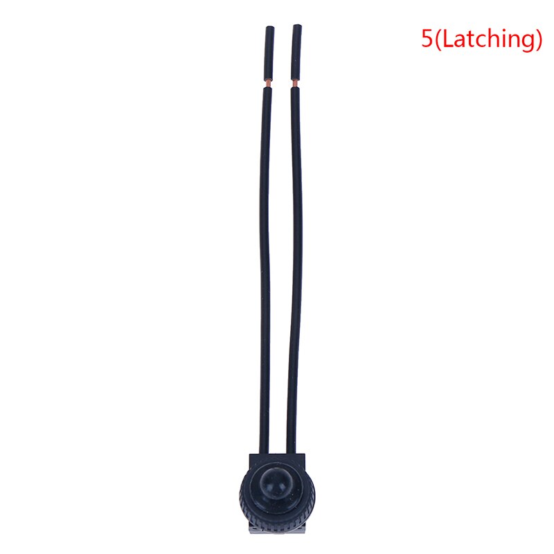1Pc 220V étanche bouton-poussoir interrupteur marche-arrêt avec 4 "conduit moto voiture bateau en directe: 5