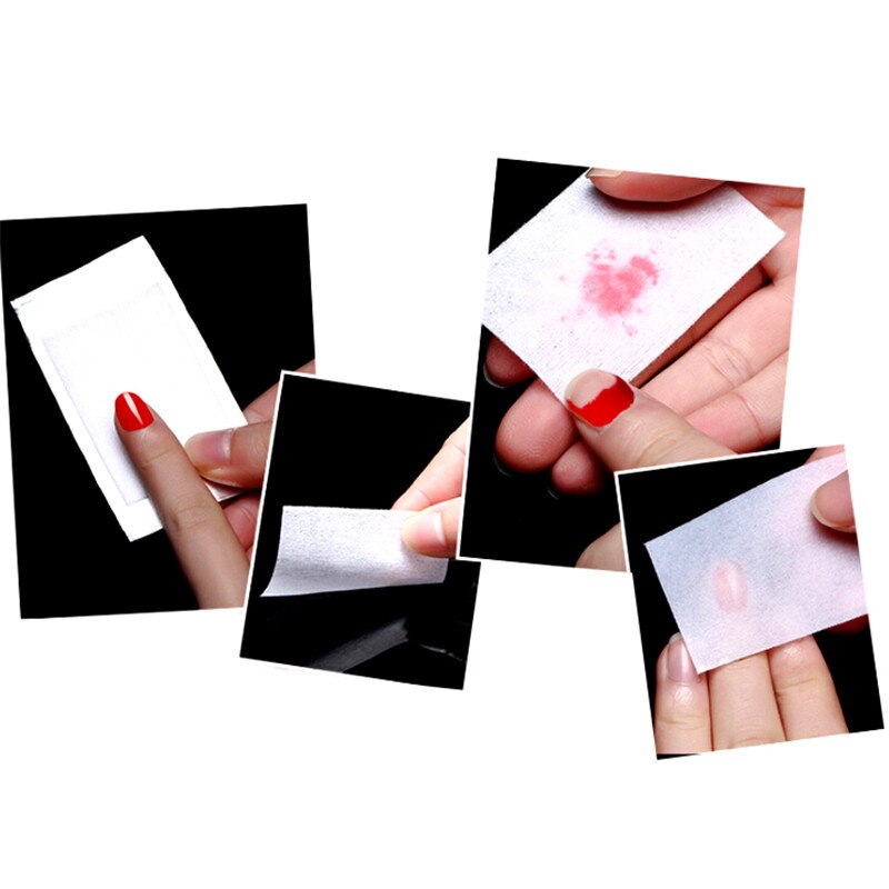 600Pcs Ontvetter Voor Nail Manicure Voor Verwijderen Gel Vernis Nail Removal Wraps Uv Gel Remover Nagels Care Doekjes