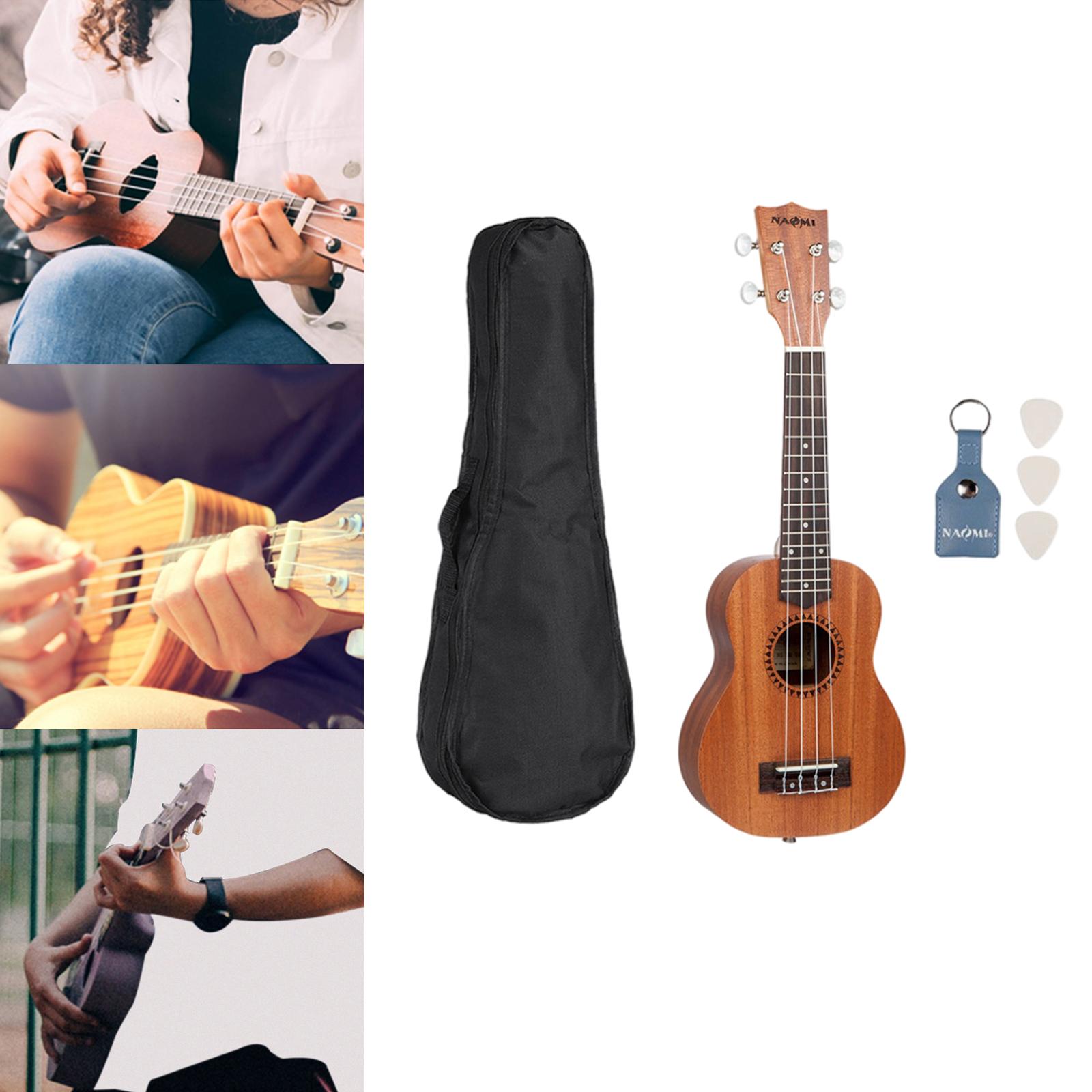 Soprano Ukulele 4 Strings Musical Instrument Educational Ukulele Guitar for Adults