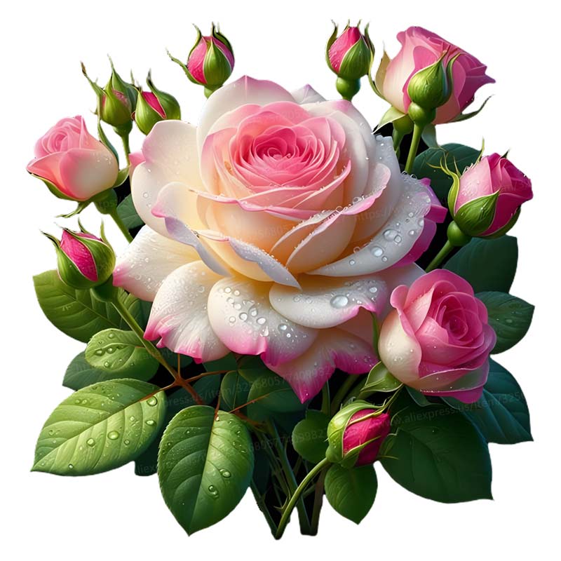 Romantic Rose Wall Sticker Bathroom Toilet Decor Living Room Cabinet Refrigerator Home Decoration Decals Stickers S424: XL / Blue