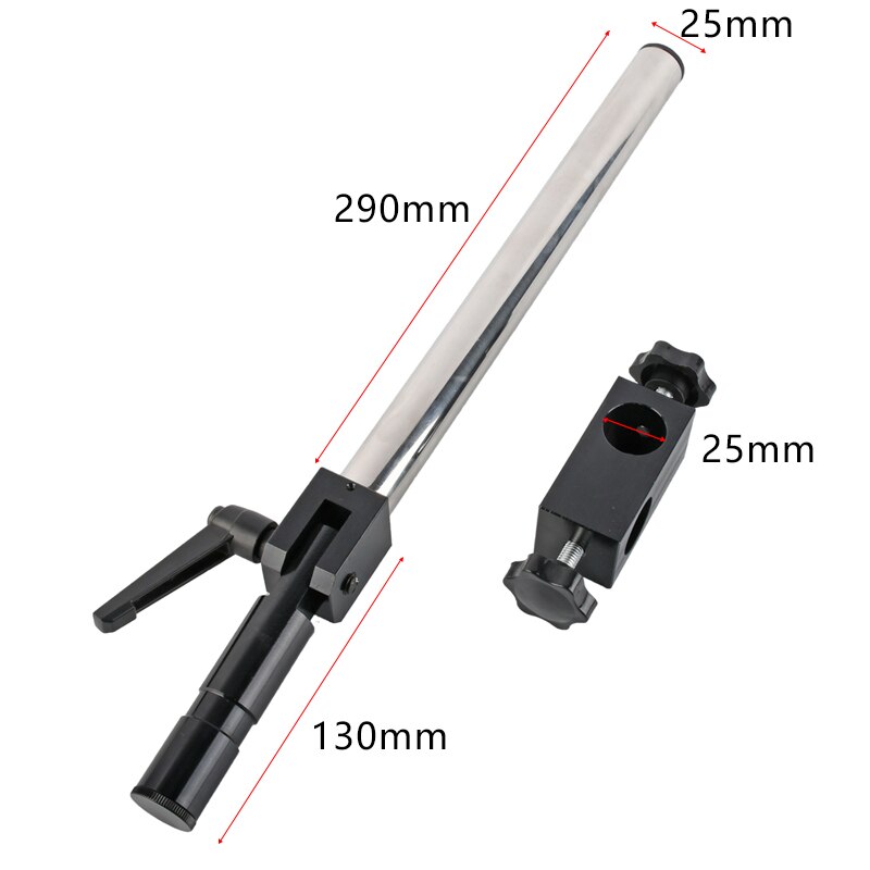 Microscopio estéreo soporte Universal Brazo giratorio 360 grados extendido para Eakins Binocular microscopio Trinocular