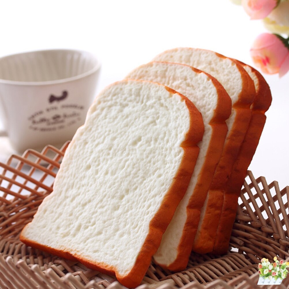 Funning Hand Pillow Mobile Phone Strap Soft Bread Scented Home Kitchen Decor 1PCS Jumbo Squishy Sliced Toast Toy