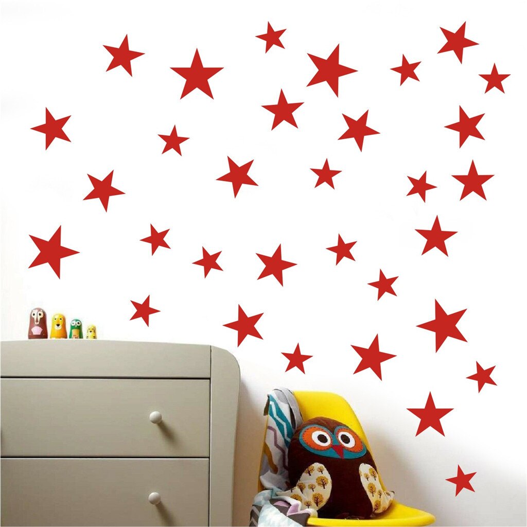 Taille mixte étoiles bricolage étoile Art miroir autocollant mural acrylique Stickers Muraux pour salon chambre autocollants Muraux Adesivos De Pare-brise
