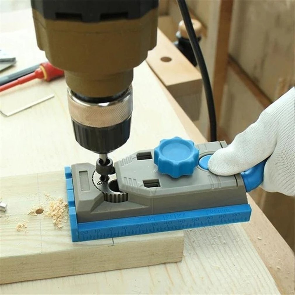 Oblique Hole Locator With Scale Marking Drill Locator Woodworking Sheet Connector Woodworking Tools set