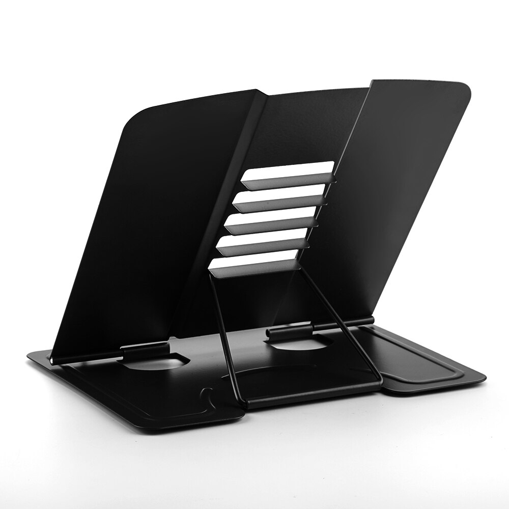 Portable Metal Book Stand Book Holder Adjustable 5 Angles Bookstand Document Holder Bookshelf Reading Accessories Tool