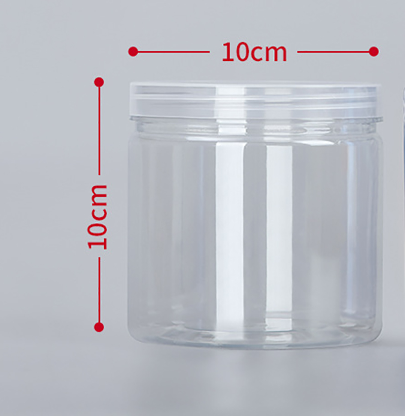 Transparenter versiegelter Tank Lebensmittel versiegeltes Glas mit Deckel Kunststoff kreisförmige Aufbewahrung eimer Dosen Nussglas Sonstiges Getreide tank