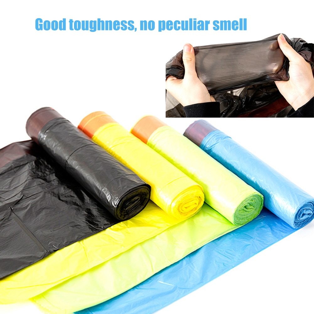 Drawstring Trash Cleaning Storage Bags Disposable Thickened Waste Garbage Bag Disposable Rubbish Garbage Bags Bathroom
