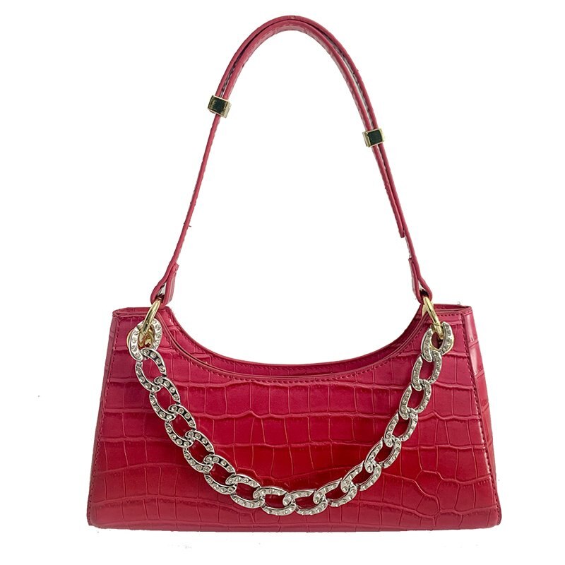 Rosa sugao lidar com bolsa feminina retro bolsa de couro do plutônio ombro totes axilas vintage superior lidar com saco feminino pequeno sucanillary: red
