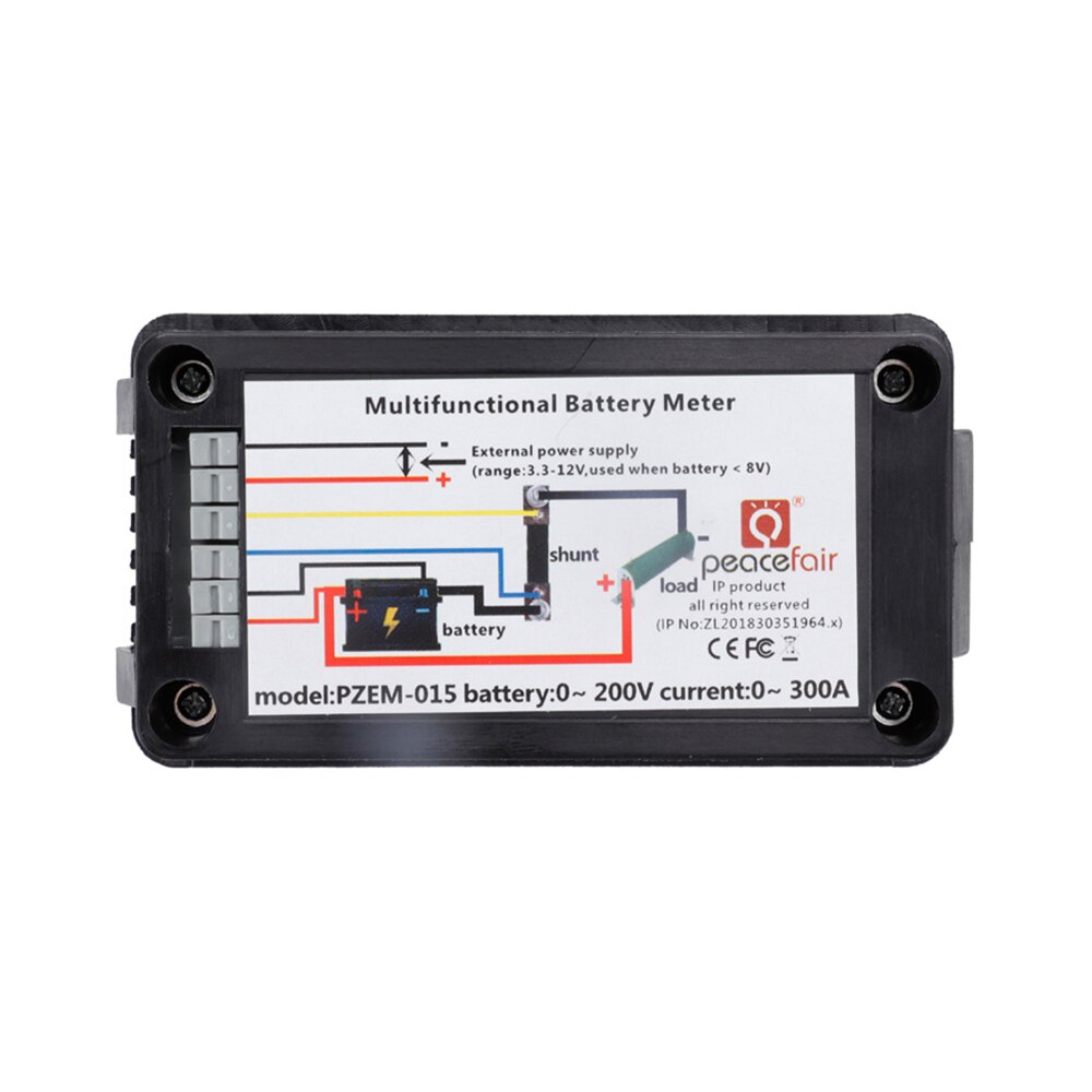 DC Multifunction Battery Monitor Meter LCD Digital battery tester Battery level indicator lithium battery capacity indicator