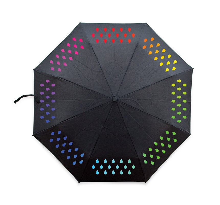 1Pcs Colour Changing Paraplu Gradiënt Regenboog Pocket Paraplu Regen Vrouwen Parasol Dames Reverse Paraplu: Default Title