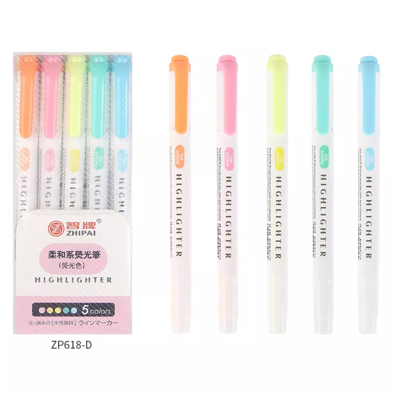 5/15/25 unids/set rotuladores resaltadores de doble cabeza marcadores de grafiti resaltadores arte marcadores de bocetos de colores papelería Kawaii: Borgoña