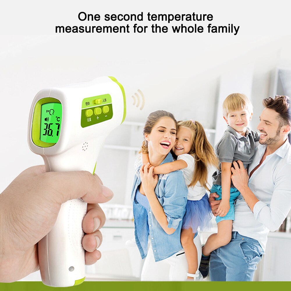 Baby Kids Adult Infrarood Thermometer Thuis Elektronische Thermometer Drie-Kleur Digitale Display Non-contact Infrarojo Termometro
