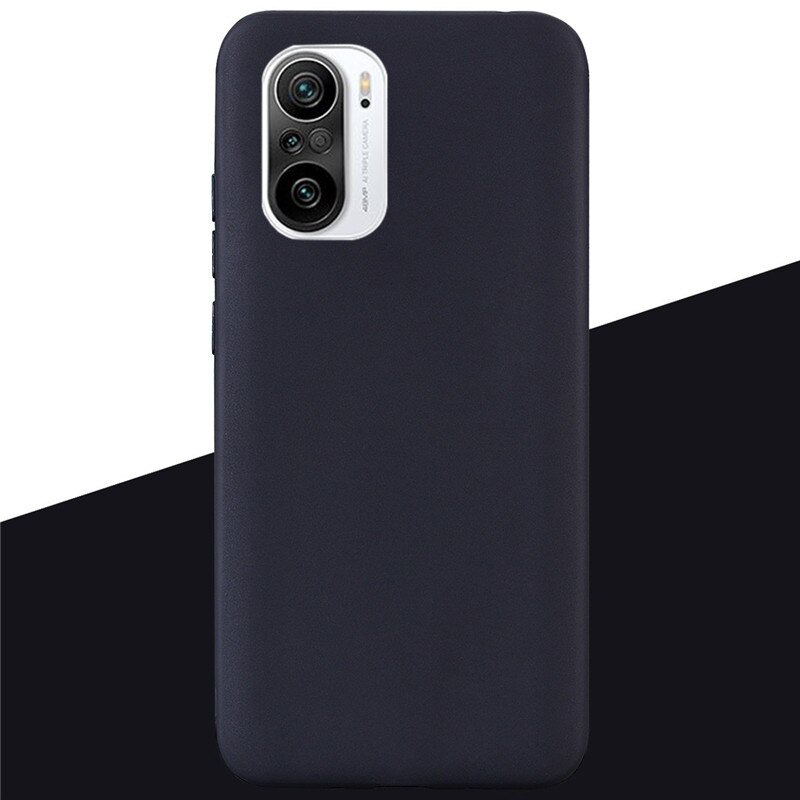 For Xiaomi Poco F3 Case Silicone Back Cover Phone Cases for Poco F3 Case Soft TPU Shockproof Pocof3 f 3 Silicone Case Coque: 1 Black
