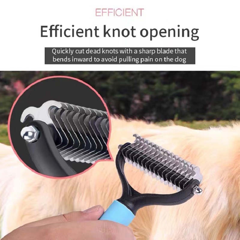 Professionele Pet Dehedding Borstel Hond Haar Verwijderaar Huisdier Bontknoop Cutter Puppy Kattenkam Borstels Honden Trim Shedding Benodigdheden
