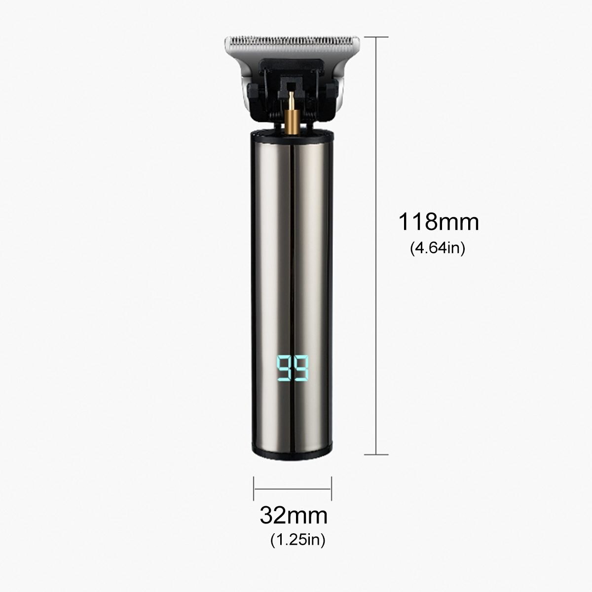 Men LED Display Hair Trimmer R Blade Electric Hair Clipper Type-C Fast Rechargeable Hair Cutter Machine