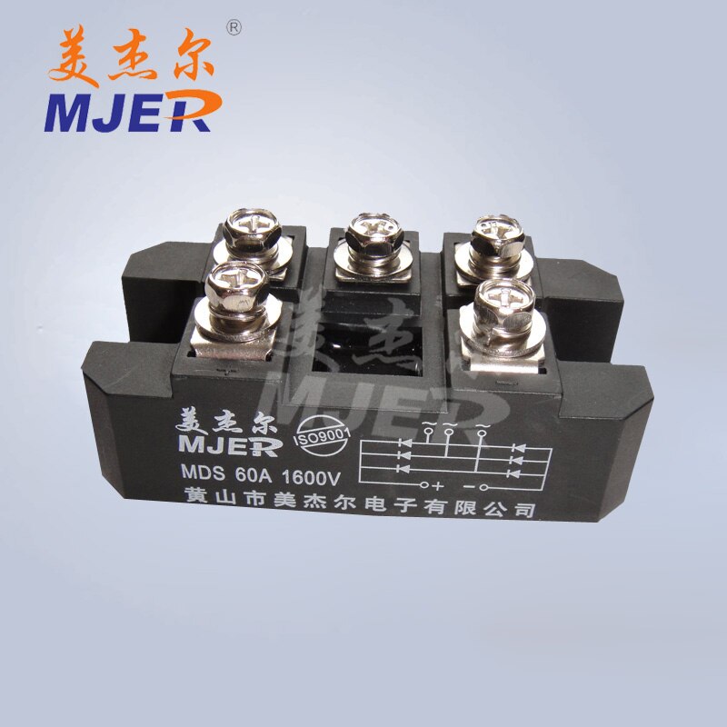 Mds 60a trefaset bro ensretter diode moduler mds 60a 1600v fushi