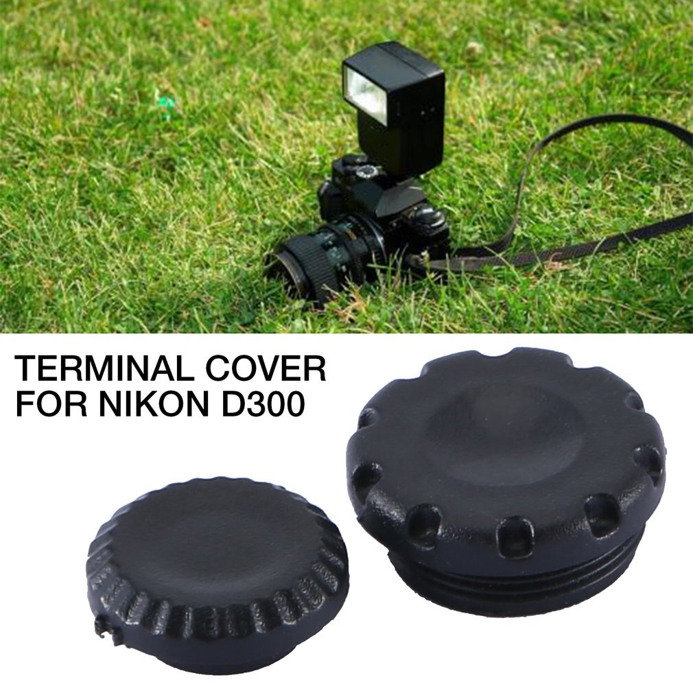 2 Pièces/ensemble Caméra Obturateur Télécommande Bouchon Flash Synchro PC Cache-bornes Pour Nikon D300 Caméra Cache-bornes Pour Appareil Photo Nikon