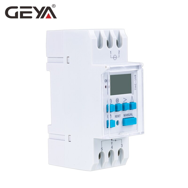 GEYA THC Astronomical Timer Switch LCD Display 16A 20A 30A Latitude Switch 110V 220V Programmable Timer