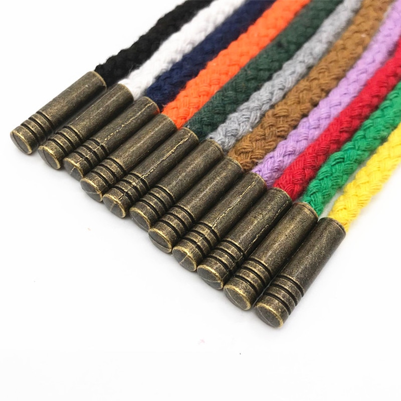 Pantalon de survêtement à tête en cuivre pour lacets de Sport, 1 pièce, cordon de serrage, corde tressée, ceinture, à capuche, bricolage, fournitures