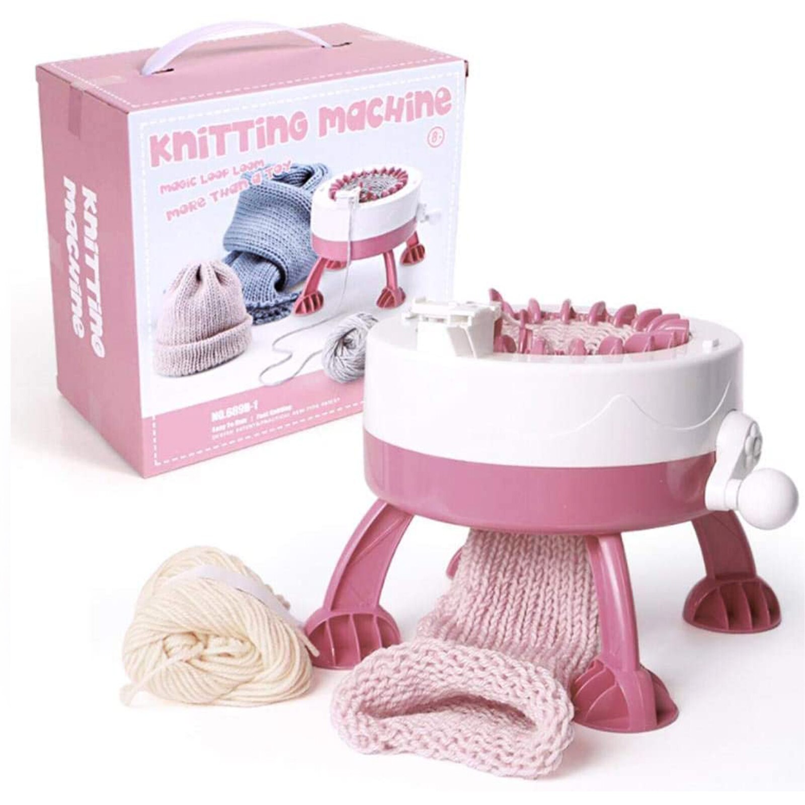 48 aghi macchina per maglieria in lana fatta a mano cilindro telaio in lana sciarpa lavorata a mano maglione cappello calzini bambini adulti artefatto pigro