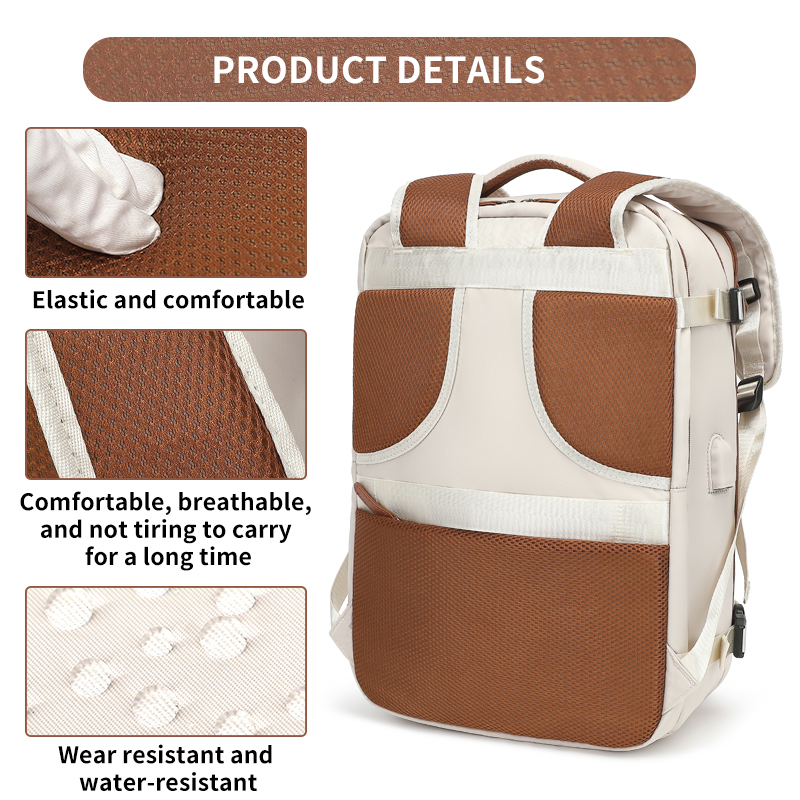 Mochila de viagem 40x20x30 cabine avião à prova dwaterproof água expansível weekender portátil com porta usb ryanair carry-on feminino masculino mochila