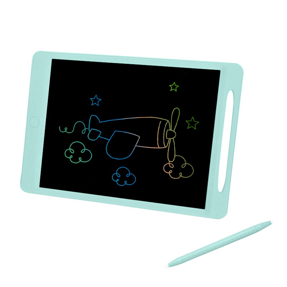LCD Writing Tablet 11.5 Inch Erasable Pressure-sensitive Drawing and Writing Board Eye-protective Handwriting Paper Doodle Pad: Green Multicolored