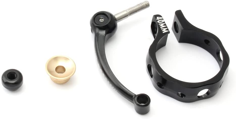 Bici 40/41mm morsetto reggisella blocco ultraleggero in lega di alluminio CNC modificato 14 pollici a sgancio rapido clip per tubo sella per bicicletta per MTB