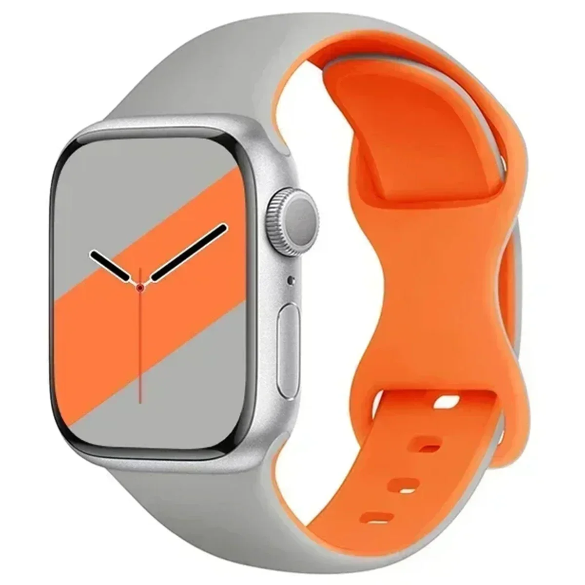 Tofarget sportssilikonrem til apple watch ultra 2 49mm 46mm 45mm 44mm 42mm rem til iwatch series 10 9 8 7 6 5 4 klokkerem