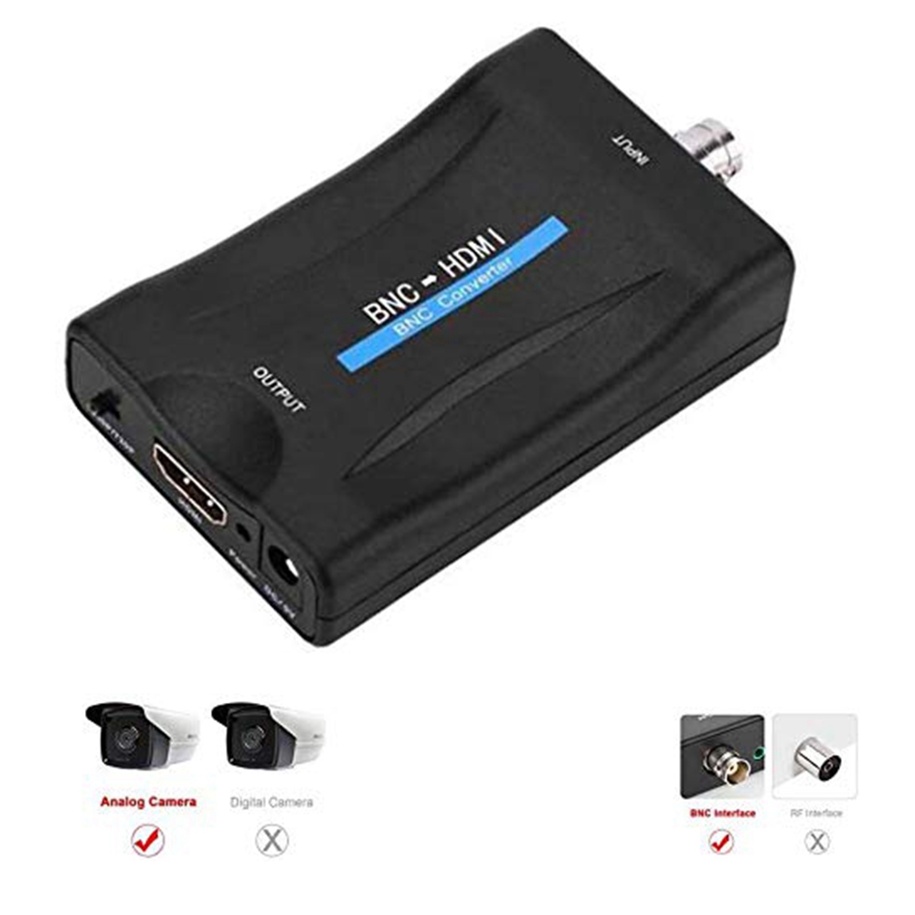 Adaptador convertidor a HDMI BNC hembra, CVBS, HDMI coaxial, salida de 1080P, gancho HDCP, cámara de seguridad, vigilancia DVRs