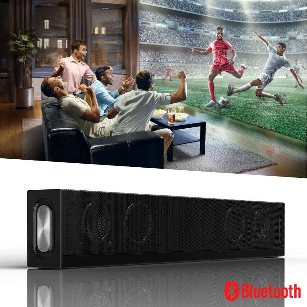 Samtronic 20W Bluetooth Speaker Soundbar Subwoofer Super Bass Portable Wireless surroun sound bar PC TV HIFI Speaker Mic FM