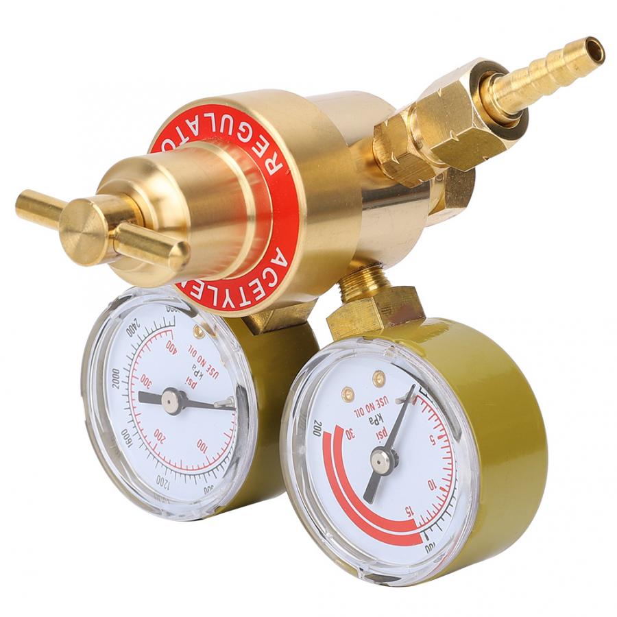 GA200 Acetylene Regulator Gauge Female Thread for Commercial Industrial Use Regulator Gauge Pressure Reducer