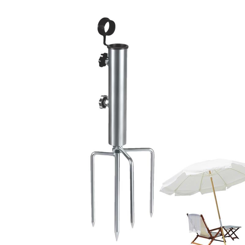 Soporte para poste de bandera de sombrilla, Base para sombrilla de playa, soporte para poste de bandera de arena, estacas de jardín, soporte para sombrilla, ancla para sombrilla de playa