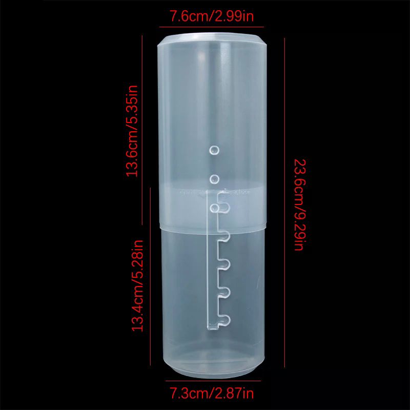 1 st Verstelbare Hoogte PVC Make-up Borstel Houder Display Opslag Cup Organizer met Deksel